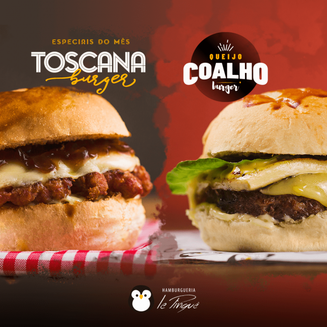 Especiais do Mês - Toscana Burger e Queijo Coalho